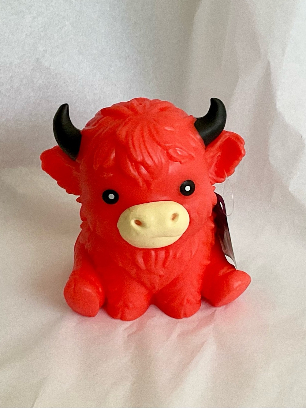 Sunny Days Squeezy Red Highland Cow Sensory Squish Toy